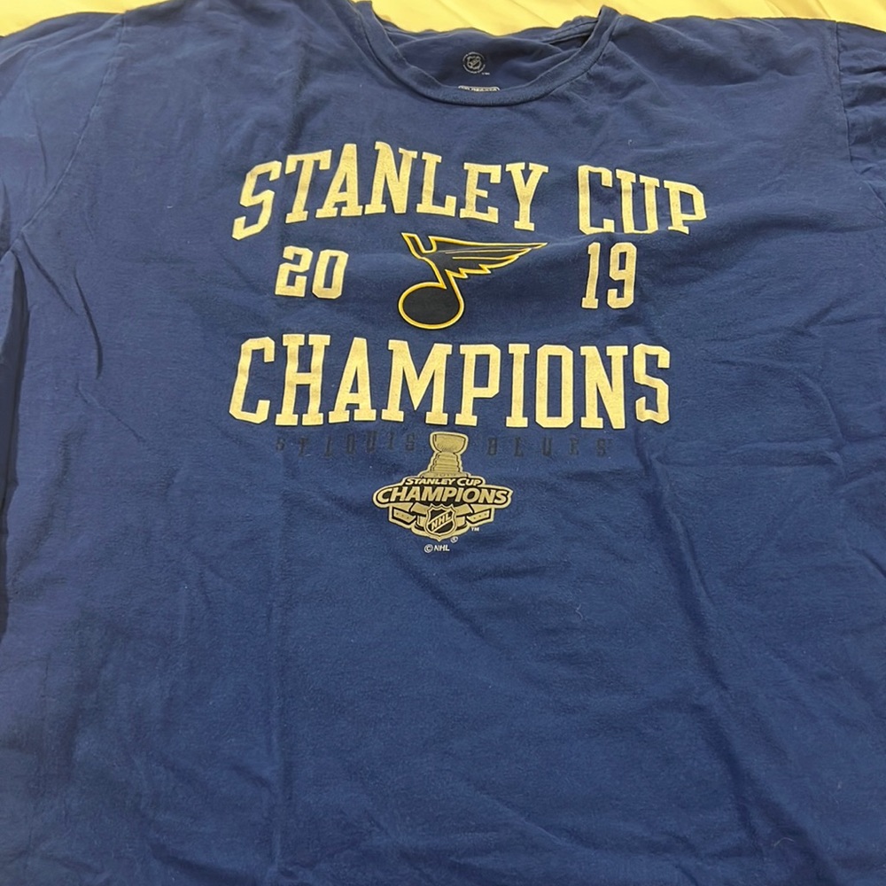 2019 Stanley Cup Champions St.Louis Blues Short Sleeve t shirt 2xl
